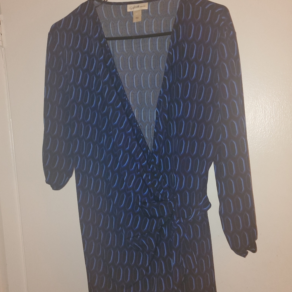 JACLYN SMITH Women's Blouse Black & Blue